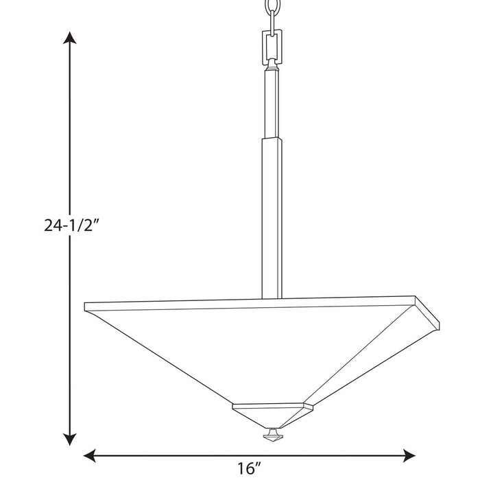 Progress P500126 Clifton Heights 2-lt 16" Inverted Pendant