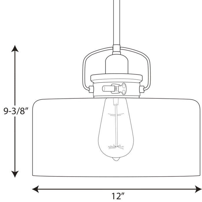 Progress P500152 Calhoun 1-lt Pendant