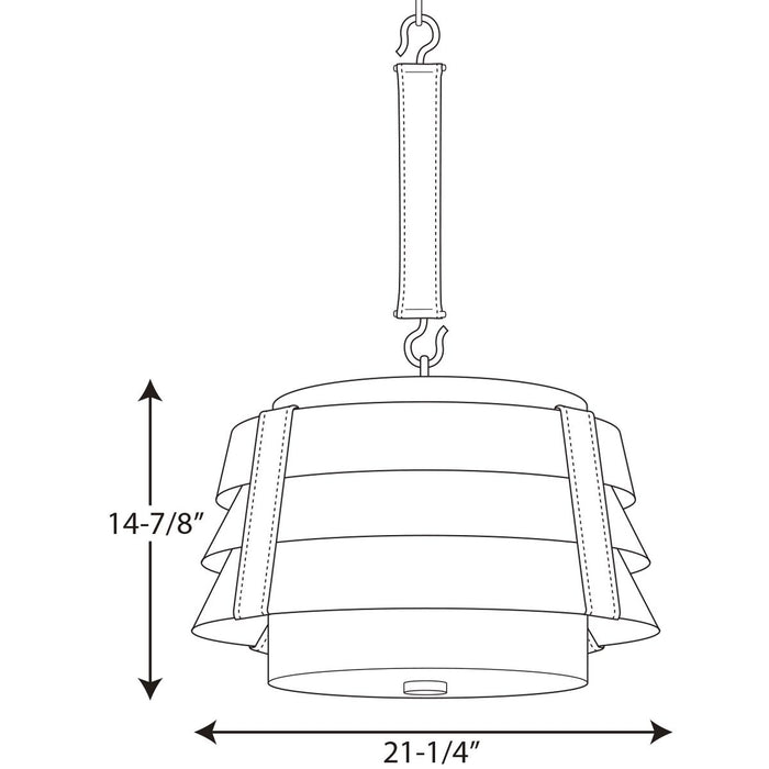 Progress P500198 Point Dume Sandbar 3-lt Pendant