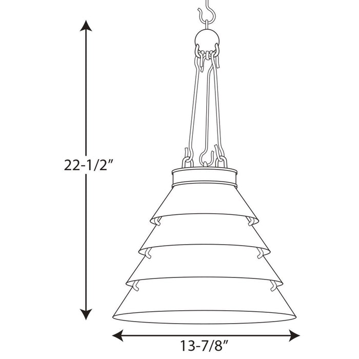 Progress P500199 Point Dume Surfrider 1-lt Pendant