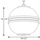 Progress P500204 Point Dume Moonrise 3-lt Pendant