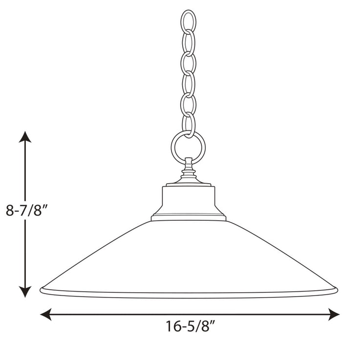 Progress P5013 Glass 1-lt Pendant