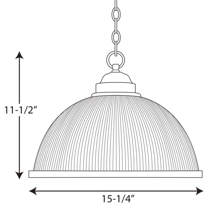 Progress P5103 Prismatic Glass 1-lt Pendant