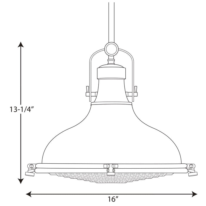 Progress P5197 Fresnel Lens 1-lt Pendant