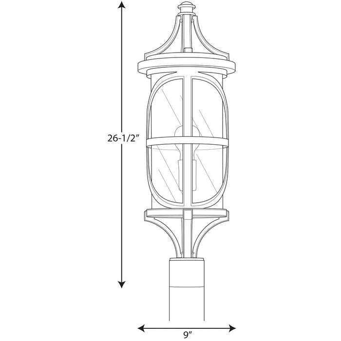 Progress P540016 Morrison 1-lt Outdoor Post Lantern