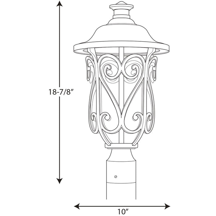 Progress P540037 Leawood 1-lt LED Outdoor Post Lantern