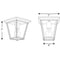 Progress P550035 Burlington 1-lt Outdoor Flush Mount