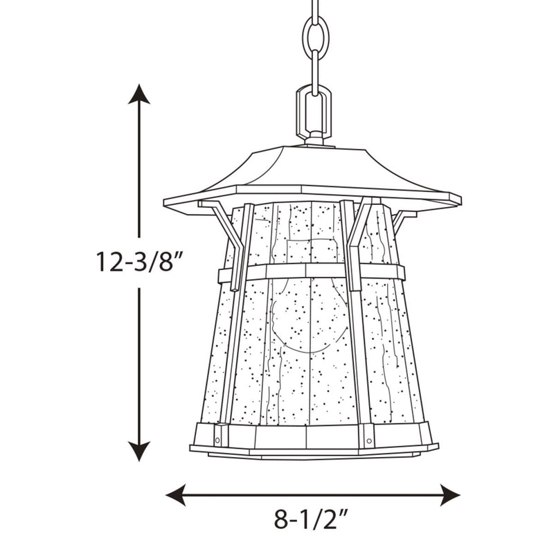 Progress P5628 Arts and Crafts 1-lt Outdoor Wall Light