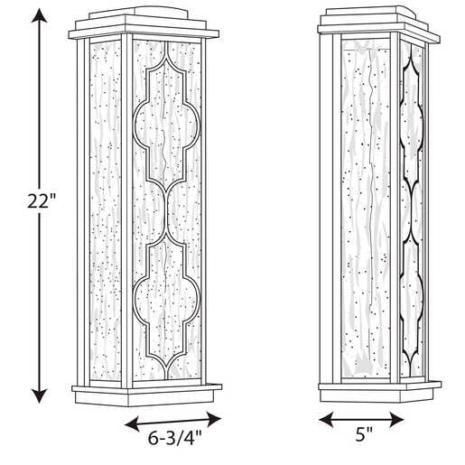 Progress P560107 Northampton LED 22" Tall LED Outdoor Wall Lantern