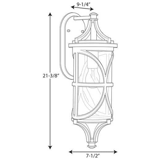 Progress P560117 Morrison 7" Wide Outdoor Wall Lantern