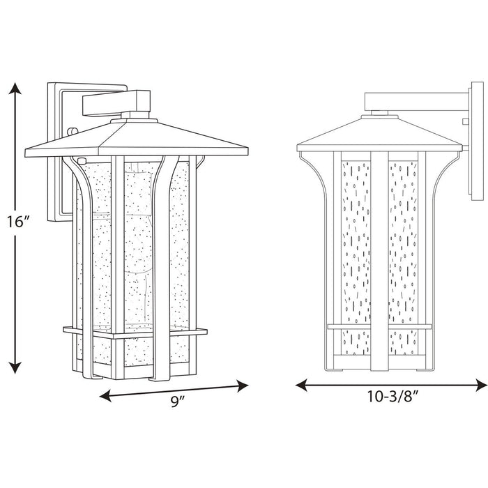 Progress P560125 Cullman 9" Wide Outdoor Wall Lantern