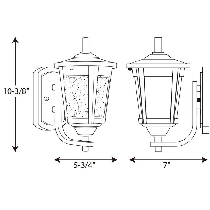 Progress P6073 East Haven 6" Wide Outdoor Wall Lantern