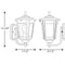 Progress P6074 East Haven 8" Wide Outdoor Wall Lantern