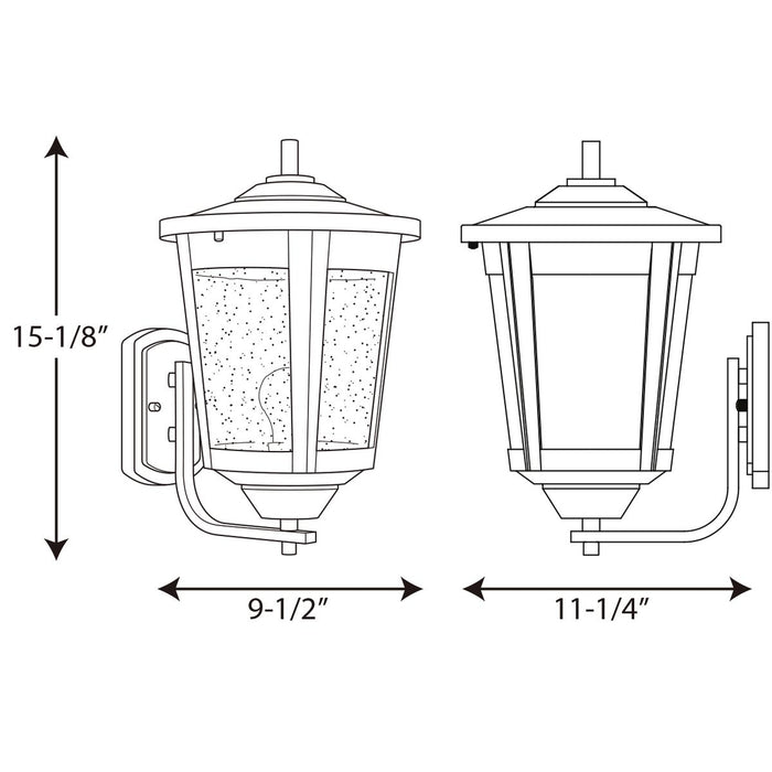 Progress P6075 East Haven 10" Wide Outdoor Wall Lantern