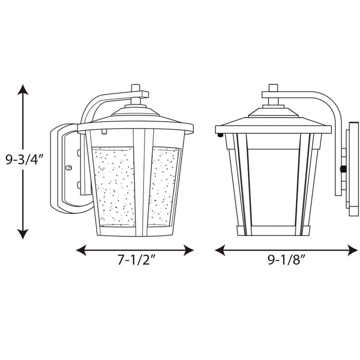 Progress P6078 East Haven 8" Wide Outdoor LED Wall Lantern