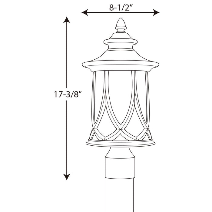 Progress P6404 Resort 1-lt Outdoor Post Top Lantern