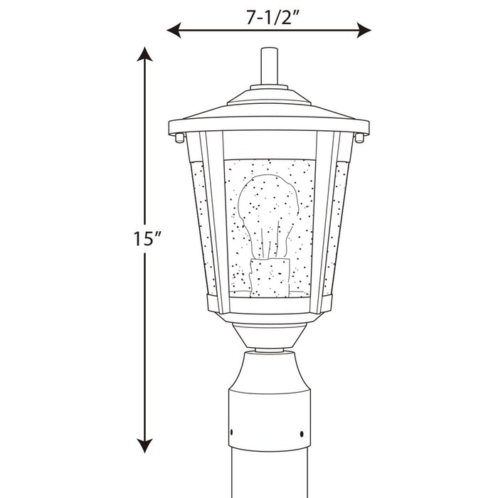 Progress P6425 East Haven 1-lt Outdoor Post Lantern