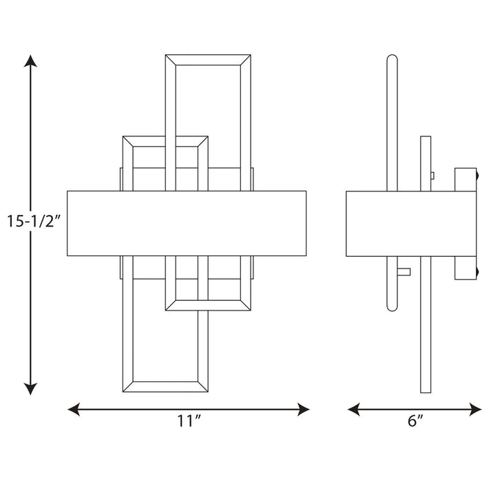 Progress P710057 Adagio 2-lt Wall Sconce