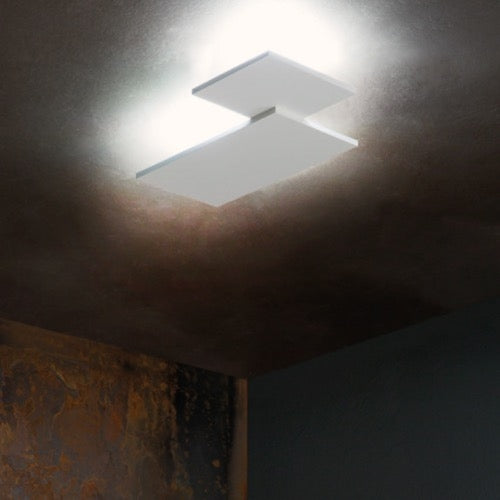 Studio Italia Design 14643 Puzzle 2-lt 19" LED Square & Rectangle Ceiling/Wall Light