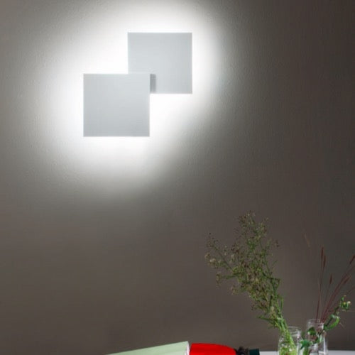 Studio Italia Design 14642 Puzzle 2-lt 12" LED Double Square Ceiling/Wall Light