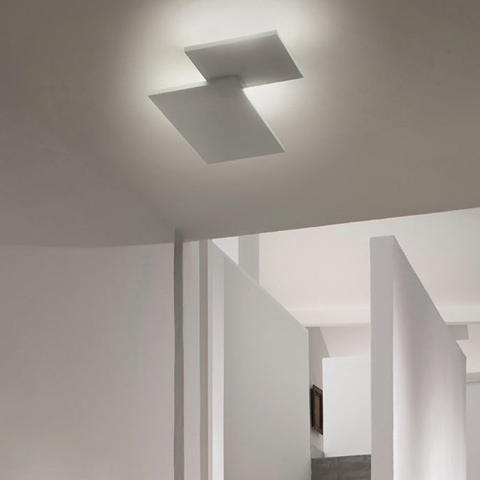 Studio Italia Design 14643 Puzzle 2-lt 19" LED Square & Rectangle Ceiling/Wall Light