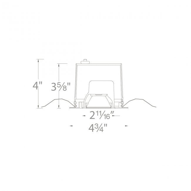 WAC R3BSA-WD Ocularc 3.0 3" LED Dim-to-Warm 0 -35° Adjustable Square Trim