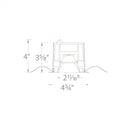 WAC R3BSD-WD Ocularc 3.0 3" Dim-to-Warm Square Open Reflector Trim