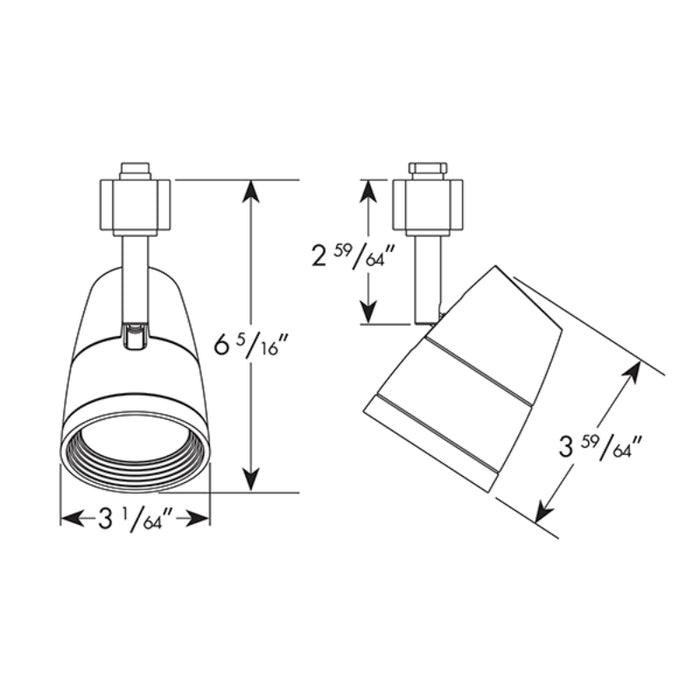 Juno Trac-Lites R600L 10W LED Cone Track Head, 90 CRI