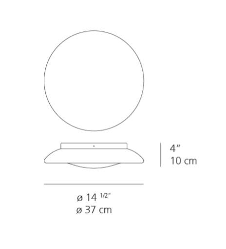 Artemide Lunex 15 Wall/Ceiling Light