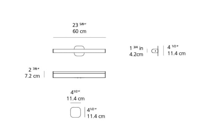 Artemide Ledbar 24 Round LED Wall/Ceiling Light