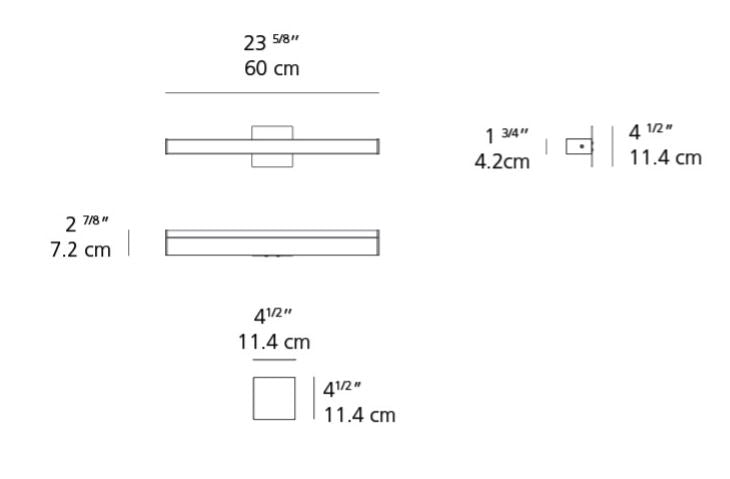 Artemide Ledbar 24 Squared LED Wall/Ceiling Light