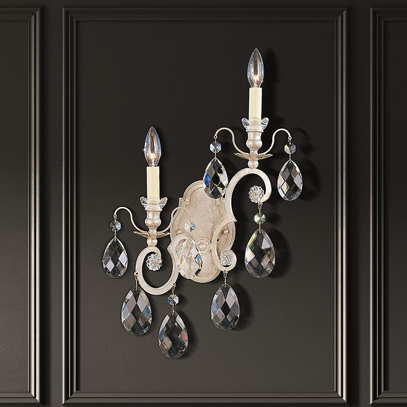 Schonbek 3758 Renaissance 2-lt 23" Tall Wall Sconce
