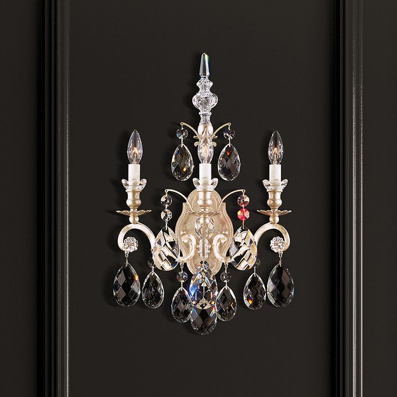Schonbek 3762 Renaissance 3-lt 22" Tall Wall Sconce