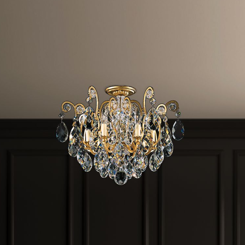 Schonbek 3784 Renaissance 6-lt 20" Flush Mount