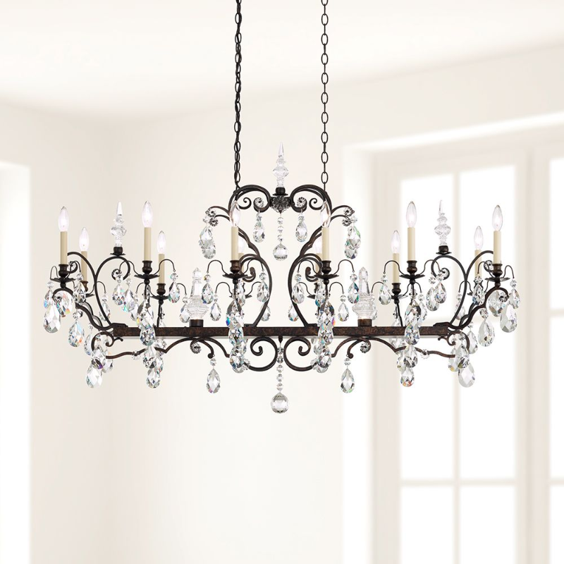 Schonbek 3796 Renaissance 14-lt 56" Chandelier