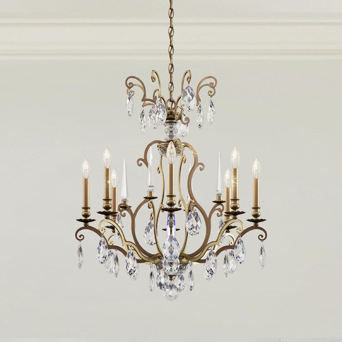 Schonbek RN3871N Renaissance Nouveau 8-lt 32" Chandelier