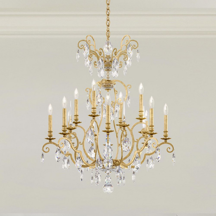 Schonbek RN3872 Renaissance Nouveau 12-lt 32" Chandelier