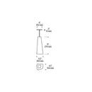 Tech 700FJRHN Rhonan 1-lt 4" Pendant (Freejack)
