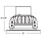 Elite RL411-900L 4" Stepped Baffle Wall Wash LED Recessed Retrofit - 900 Lumens