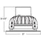 Elite RL430 4" Lensed Stepped Baffle LED Recessed Retrofit - 650 Lumens
