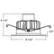 Elite RL530-900L 5" Lensed Stepped Baffle LED Recessed Retrofit - 120V Triac Dimming
