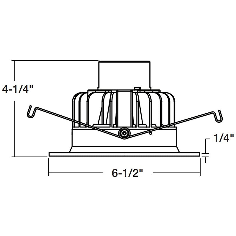 Elite RL530-900L 5" Lensed Stepped Baffle LED Recessed Retrofit - 120V Triac Dimming