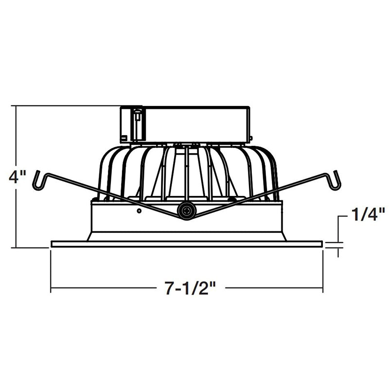 Elite RL630-750L 6" Lensed Baffle LED Recessed Retrofit - 750 Lumens