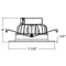 Elite RL630-1200L 6" Lensed Baffle LED Recessed Retrofit - 0-10V Dimming