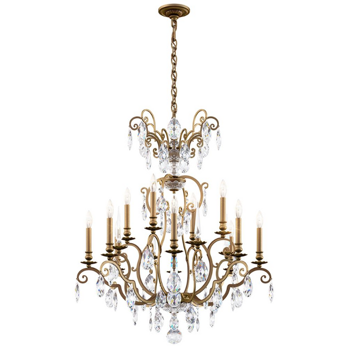 Schonbek RN3872 Renaissance Nouveau 12-lt 32" Chandelier