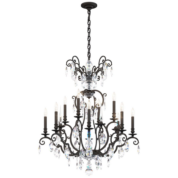 Schonbek RN3872 Renaissance Nouveau 12-lt 32" Chandelier