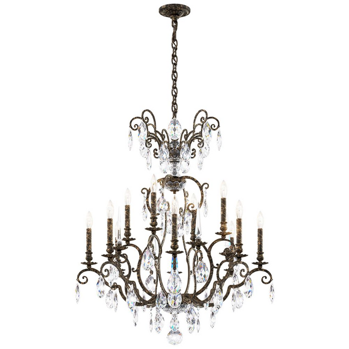 Schonbek RN3872 Renaissance Nouveau 12-lt 32" Chandelier