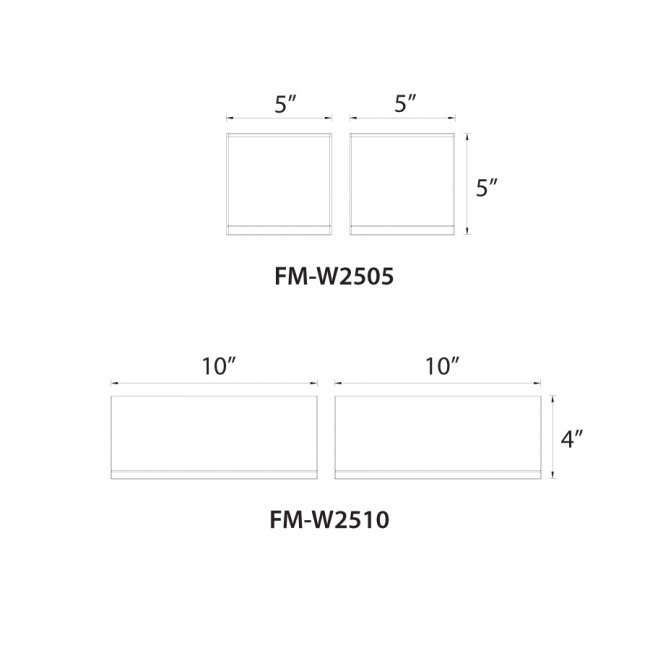 WAC FM-W2510 Rubix 30W LED Outdoor Ceiling Mount