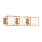Matteo S03803 Squircle 3-lt 26" Wall Sconce