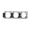 Matteo S03803 Squircle 3-lt 26" Wall Sconce